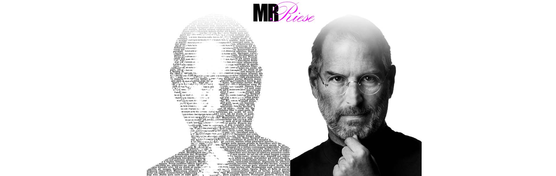 Black & White Text Portrait Photoshop Project | Mr. Riese - image